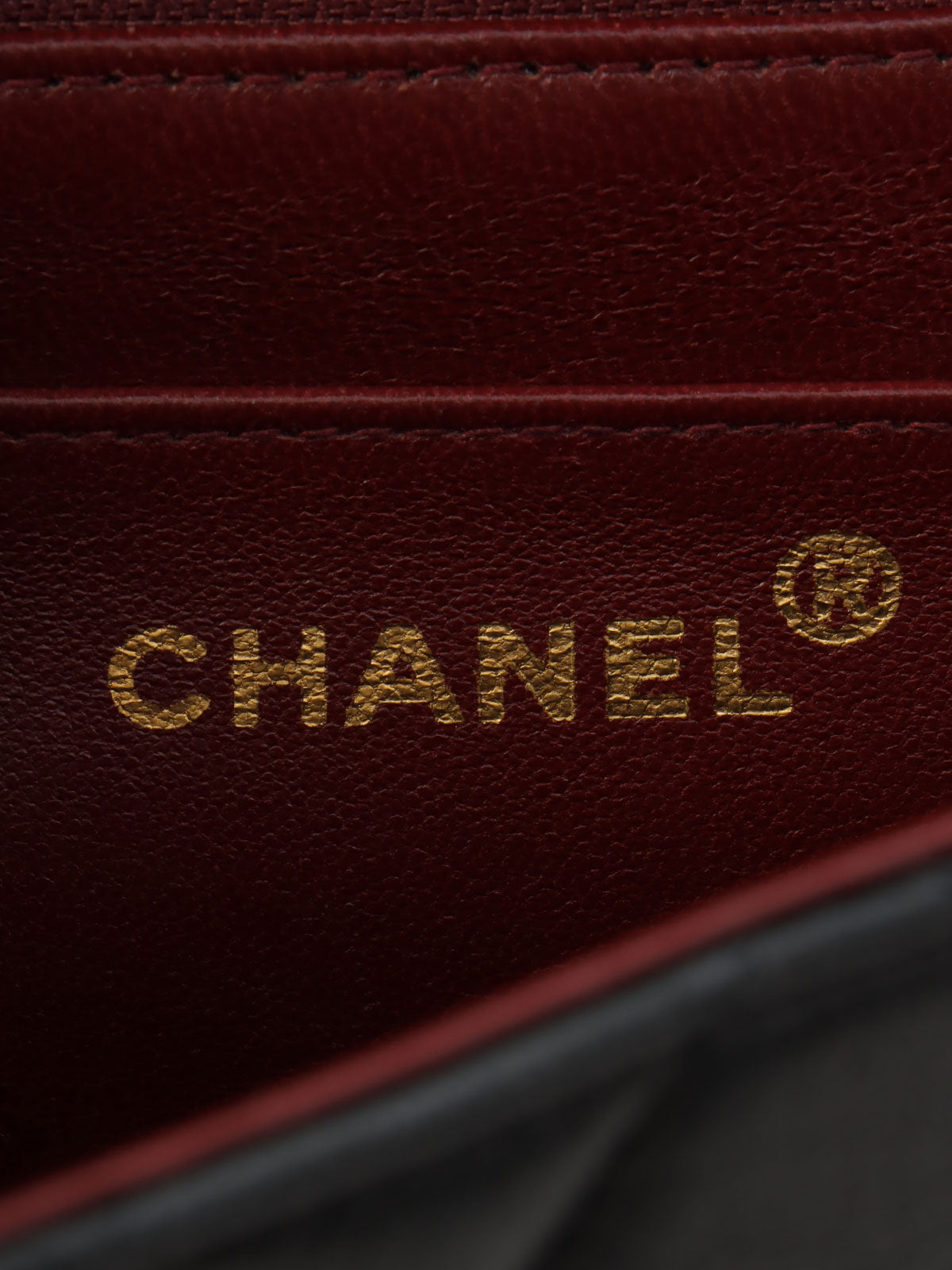 1990年頃製 ダイアナフラップチェーンバッグ25cm ブラック