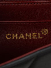 1990年頃製 ダイアナフラップチェーンバッグ25cm ブラック