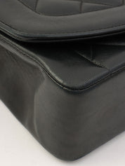 1990年頃製 ダイアナフラップチェーンバッグ25cm ブラック