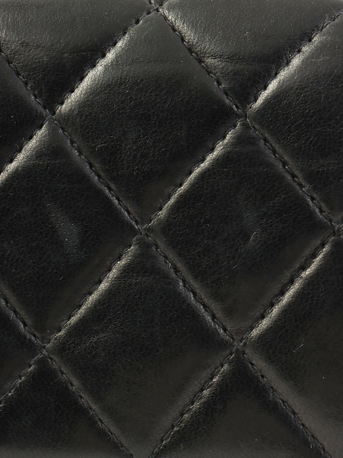 2000年頃製 クラシックフラップチェーンバッグ23cm ブラック