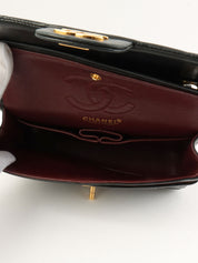 2000年頃製 クラシックフラップチェーンバッグ23cm ブラック