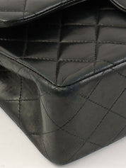 2000年頃製 クラシックフラップチェーンバッグ23cm ブラック