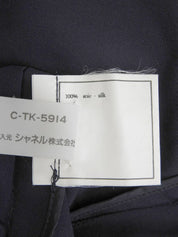 CCマークボタンスプリングコート ネイビー