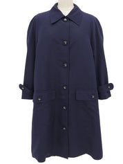 CCマークボタンスプリングコート ネイビー