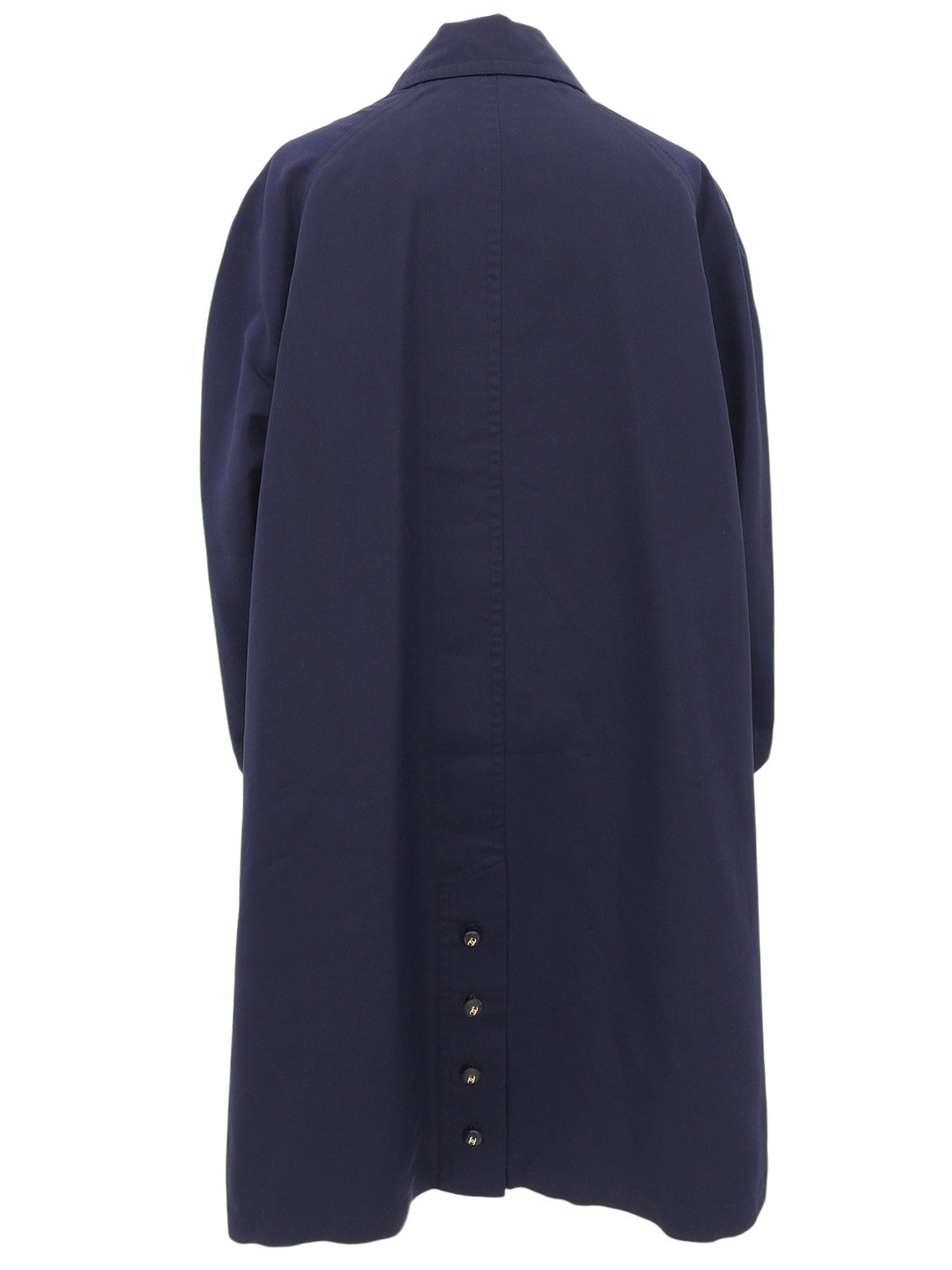 CCマークボタンスプリングコート ネイビー