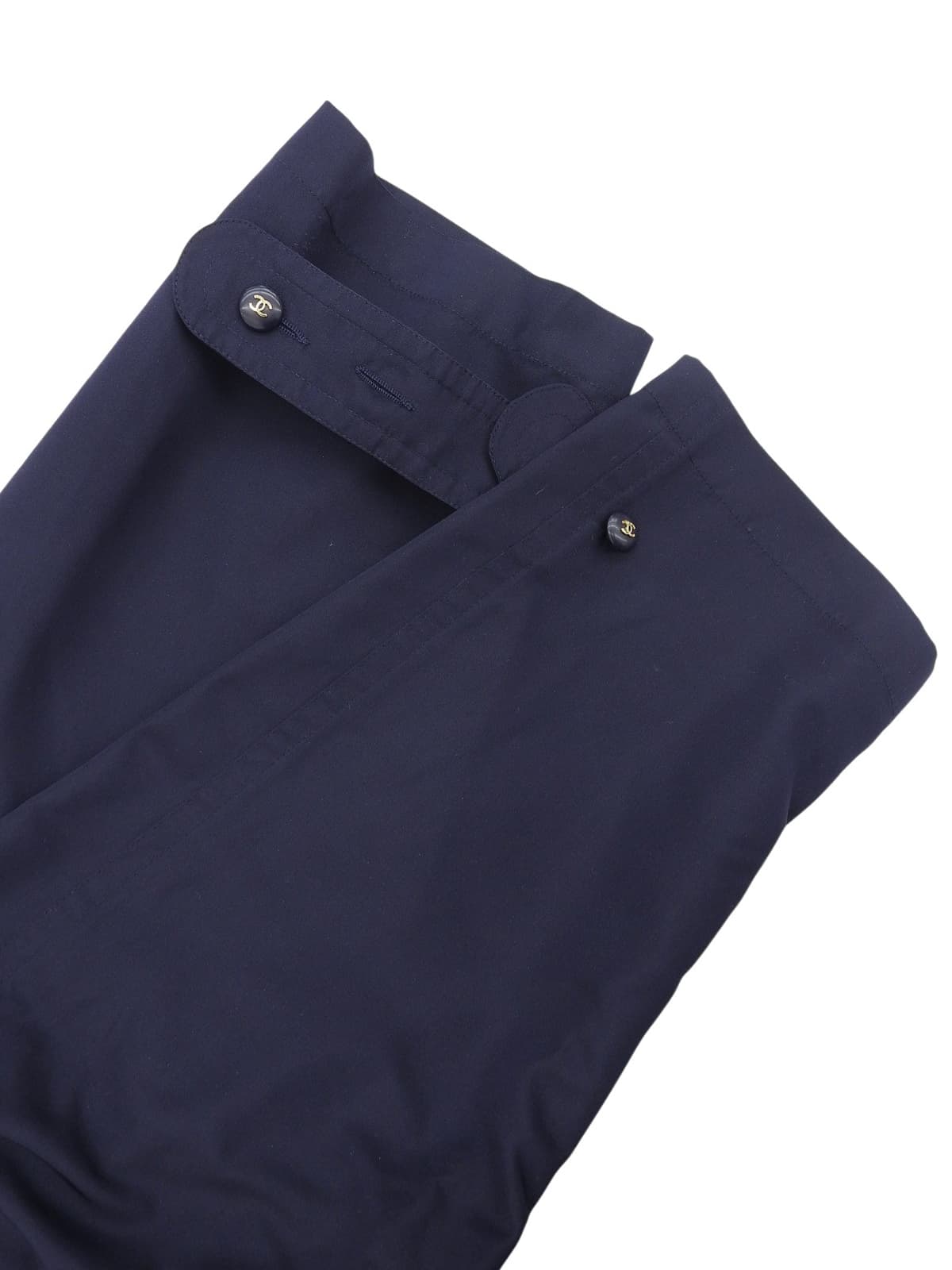 CCマークボタンスプリングコート ネイビー