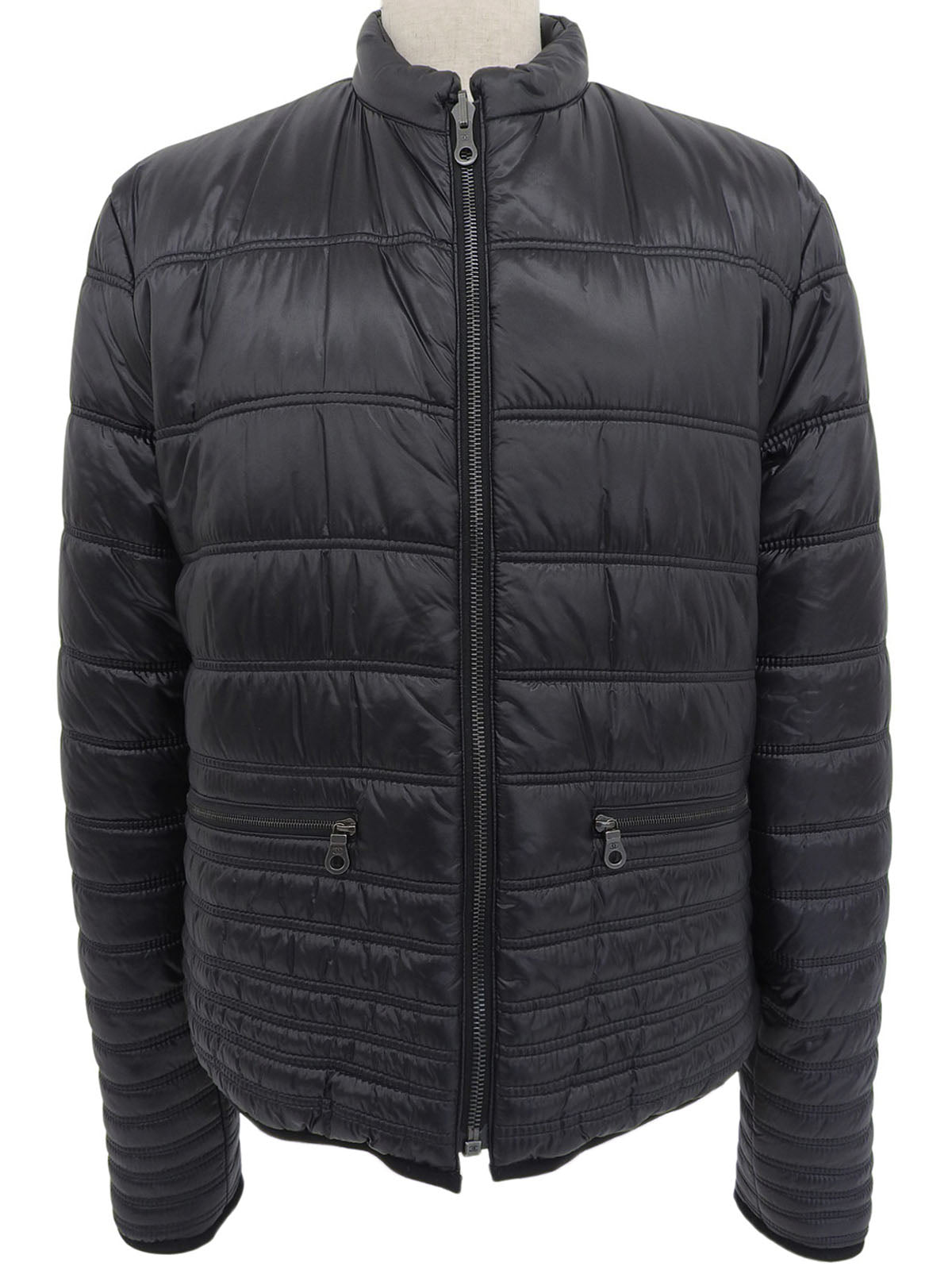 CC Mark Stitch Reversible Down Jacket Black/Blue