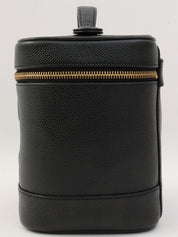 2001年頃製 キャビアスキンCCマークステッチバニティバッグ ブラック