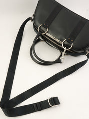 黑色Logo铭牌镶钻手柄两用包