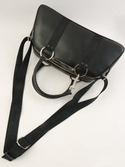 黑色Logo铭牌镶钻手柄两用包