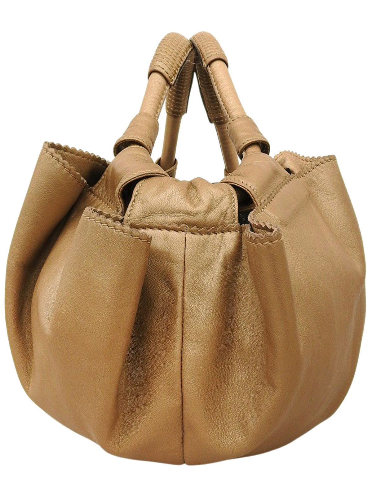 Nappa Aire Handbag Gold