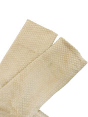 ウールチェッカードパターンコート ベージュ