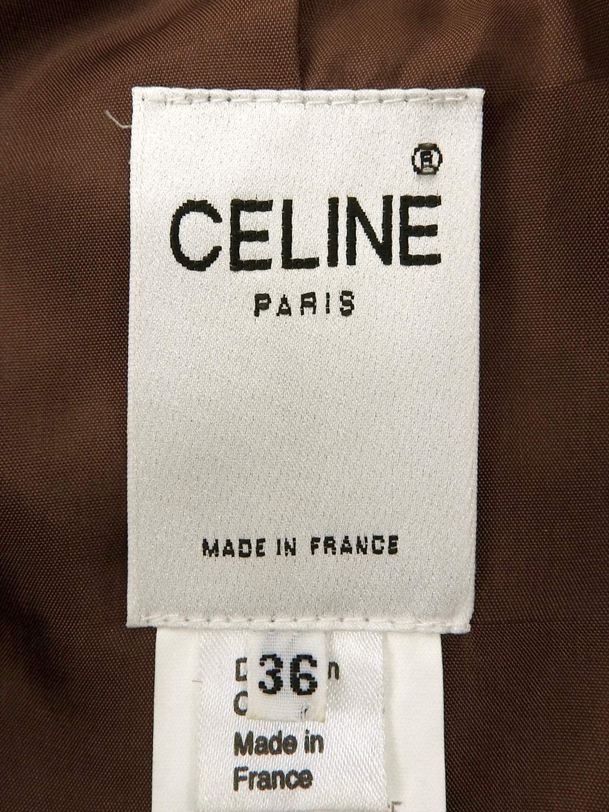 Tweed logo button jacket in brown/multi