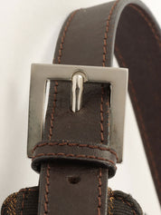 FF Zucca图案棕色单肩包