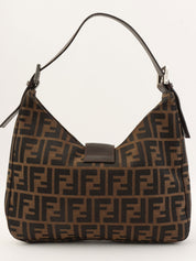 FF Zucca图案棕色单肩包