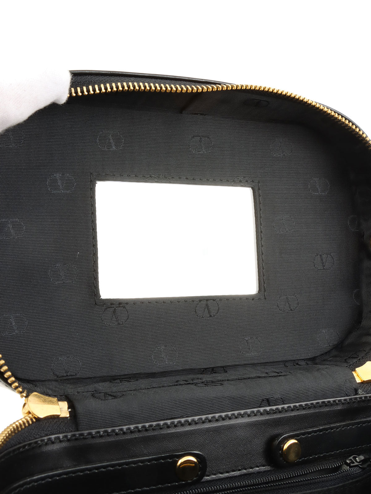 2-way vanity bag, black