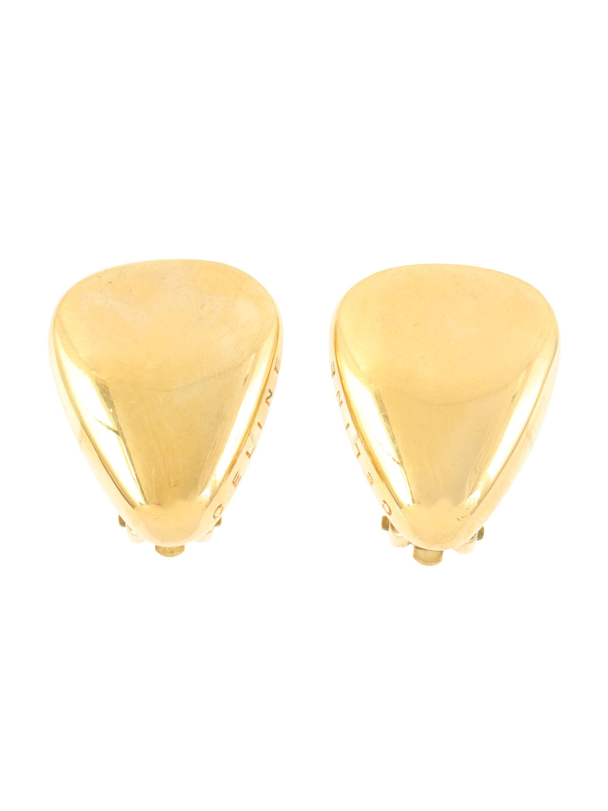 トライアングルモチーフイヤリング ゴールド