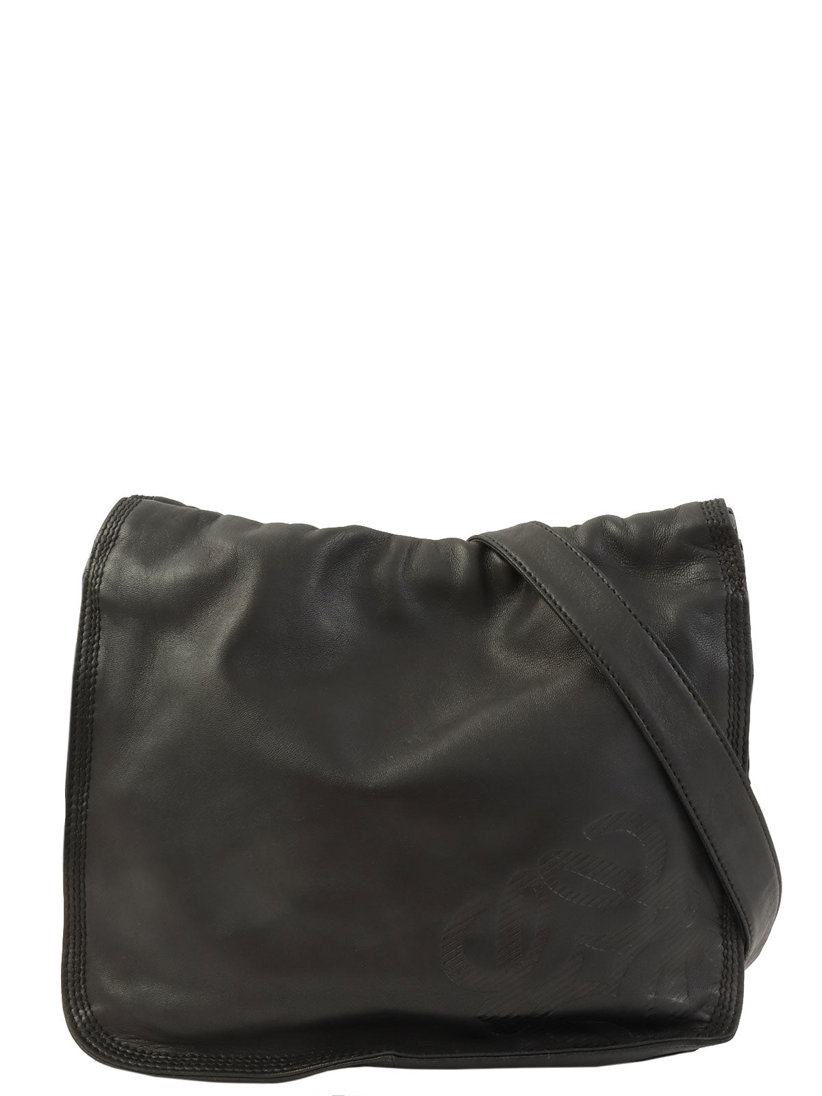 Anagram抽绳单肩包 黑色