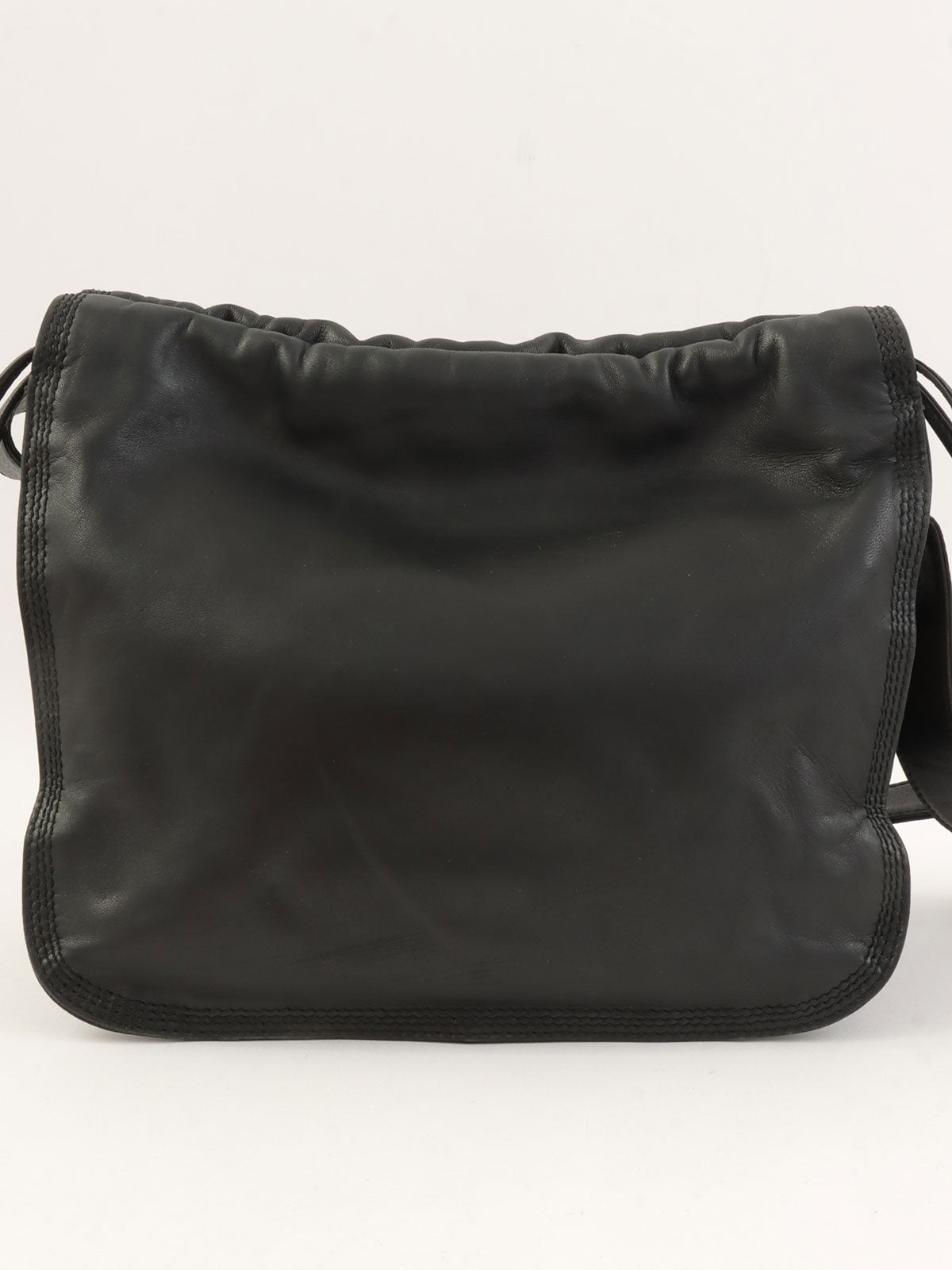 Anagram抽绳单肩包 黑色