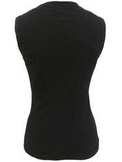 Macadam Logo印花无袖上衣（黑色）