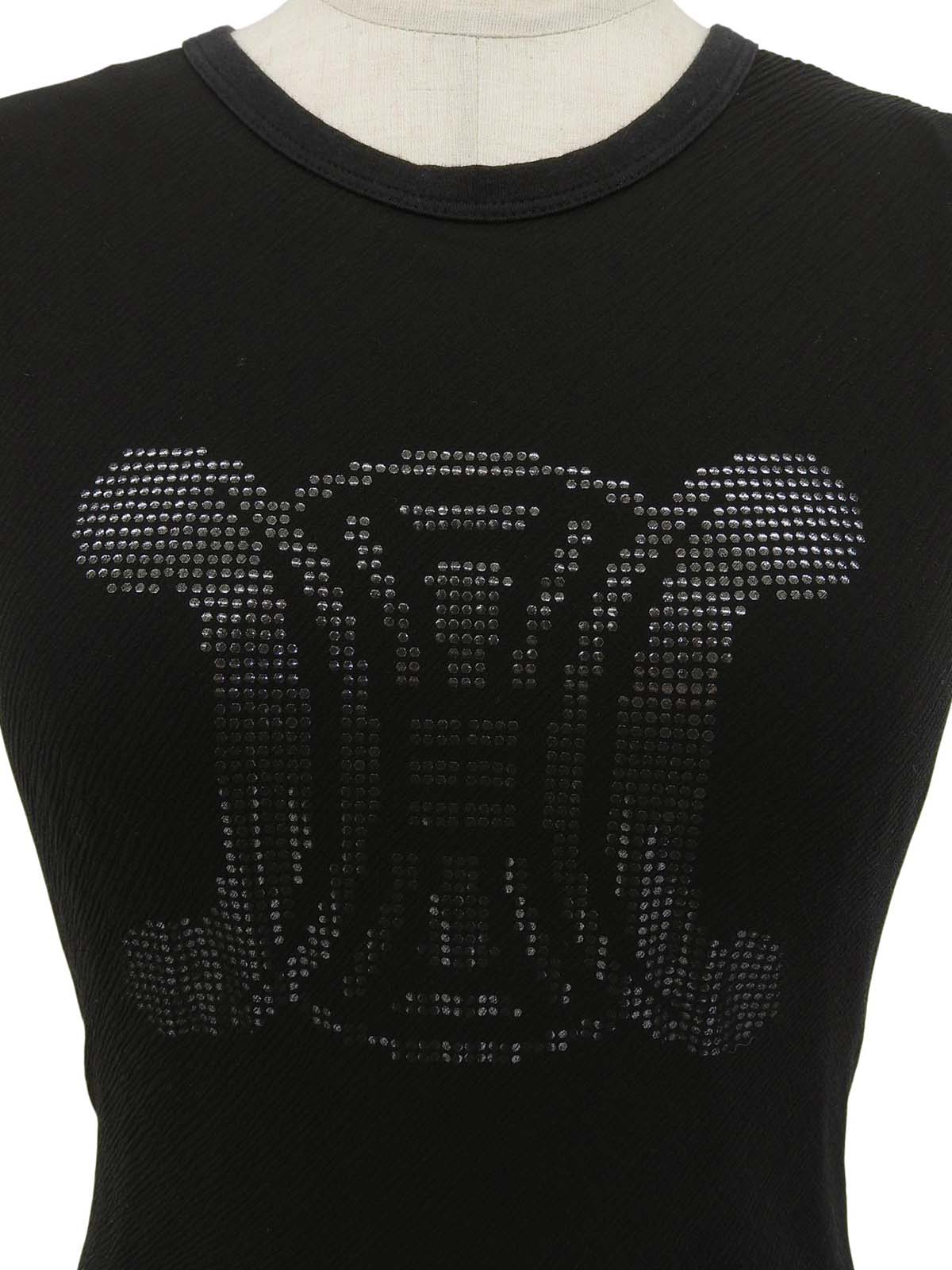 Macadam Logo印花无袖上衣（黑色）