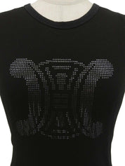 Macadam Logo印花无袖上衣（黑色）