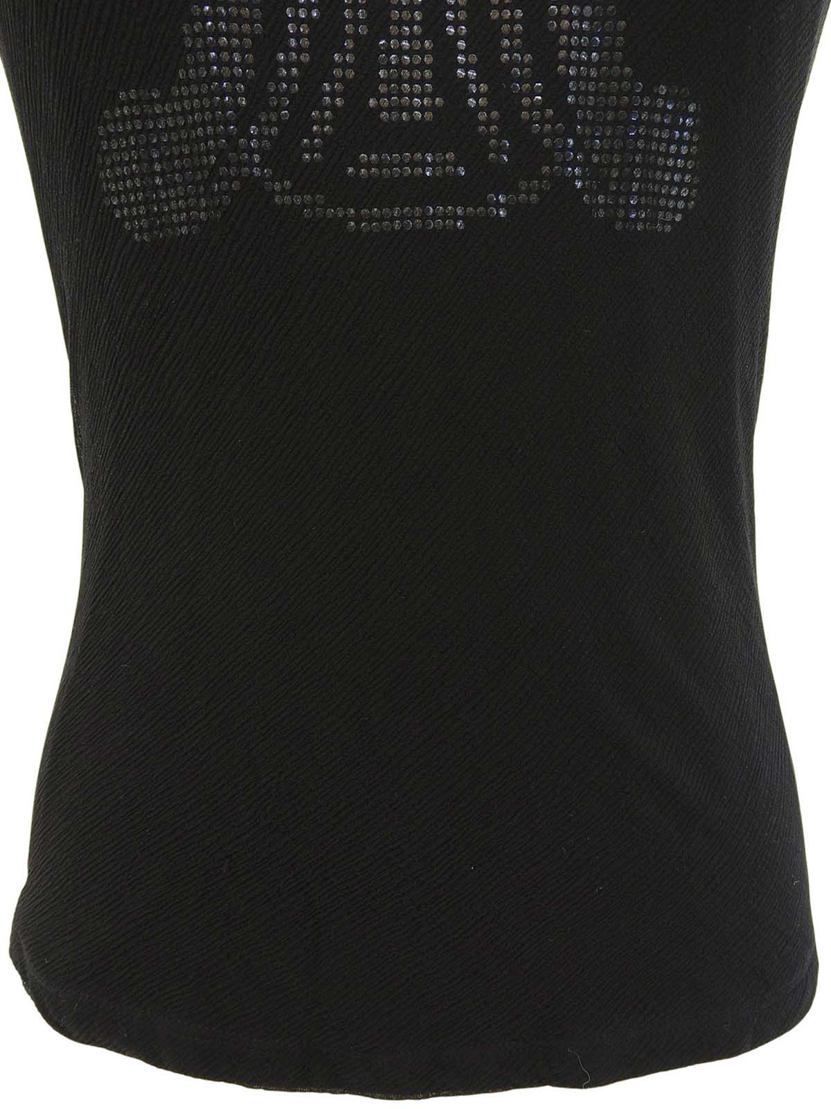 Macadam Logo印花无袖上衣（黑色）