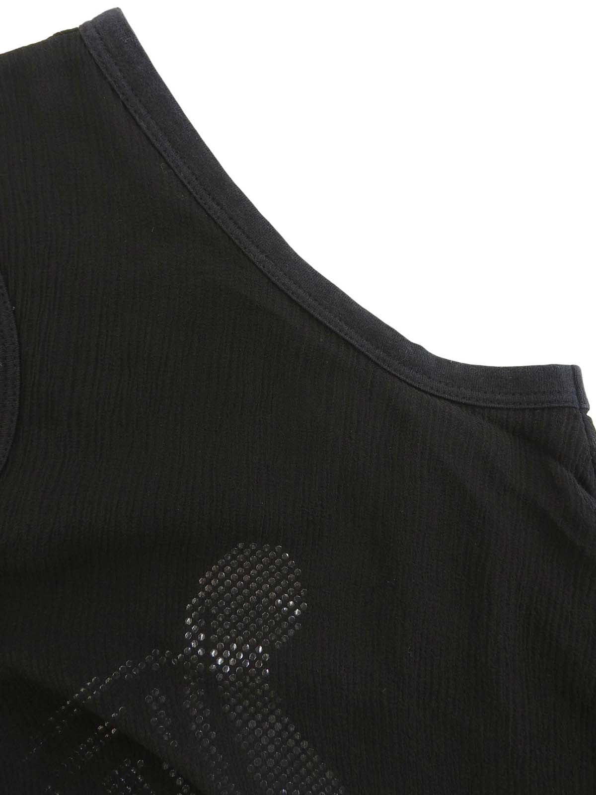 Macadam Logo印花无袖上衣（黑色）