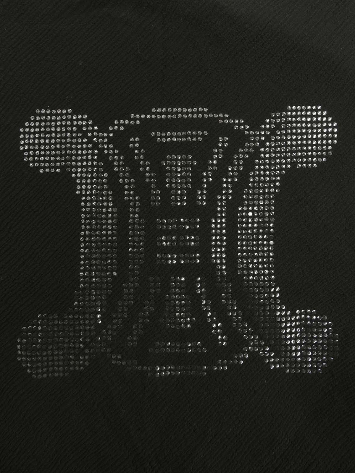 Macadam Logo印花无袖上衣（黑色）