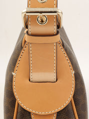 Macadam Pattern One-Shoulder Bag Brown