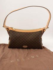 Macadam Pattern One-Shoulder Bag Brown