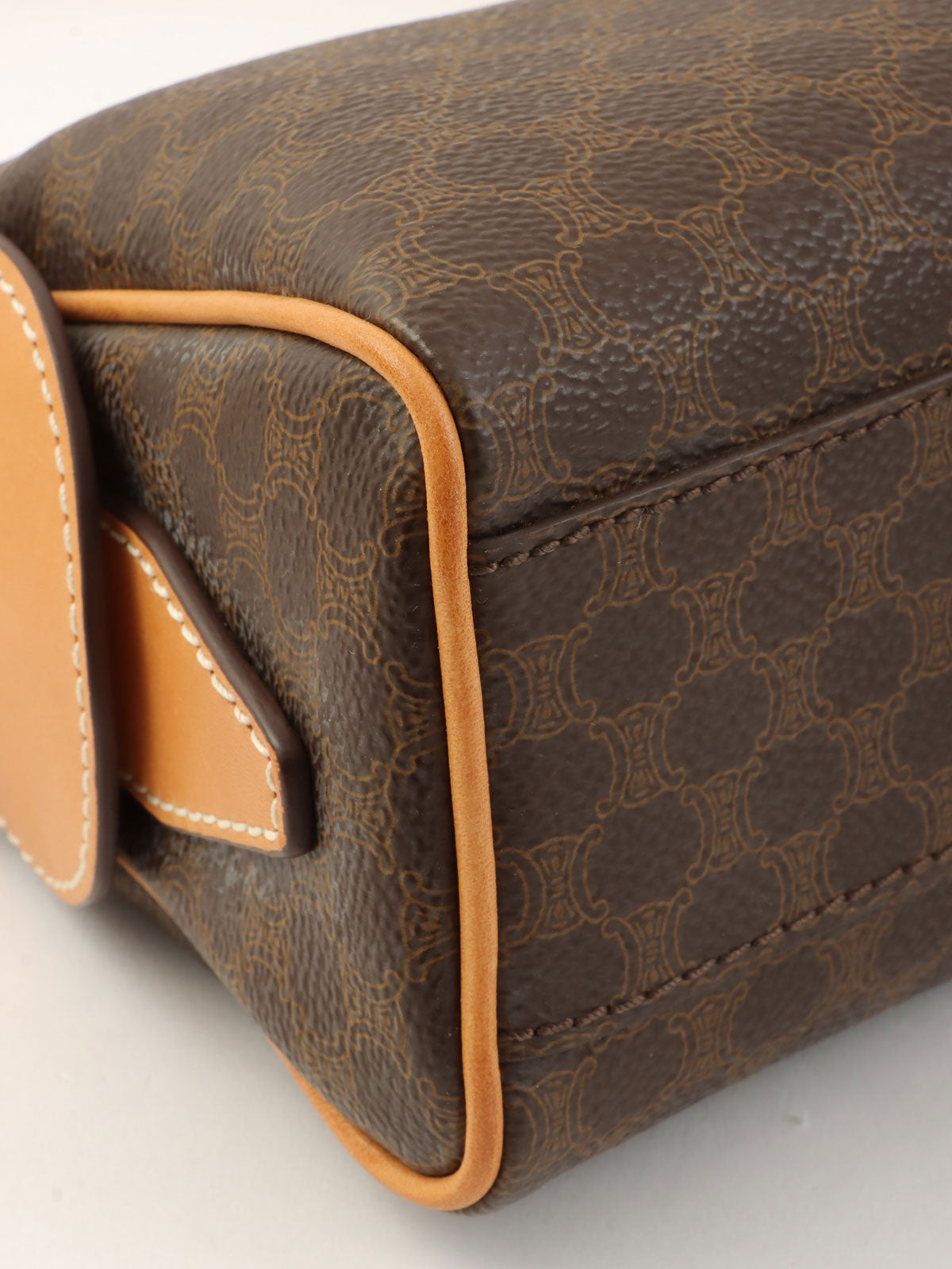 Macadam Pattern One-Shoulder Bag Brown