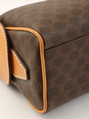 Macadam Pattern One-Shoulder Bag Brown