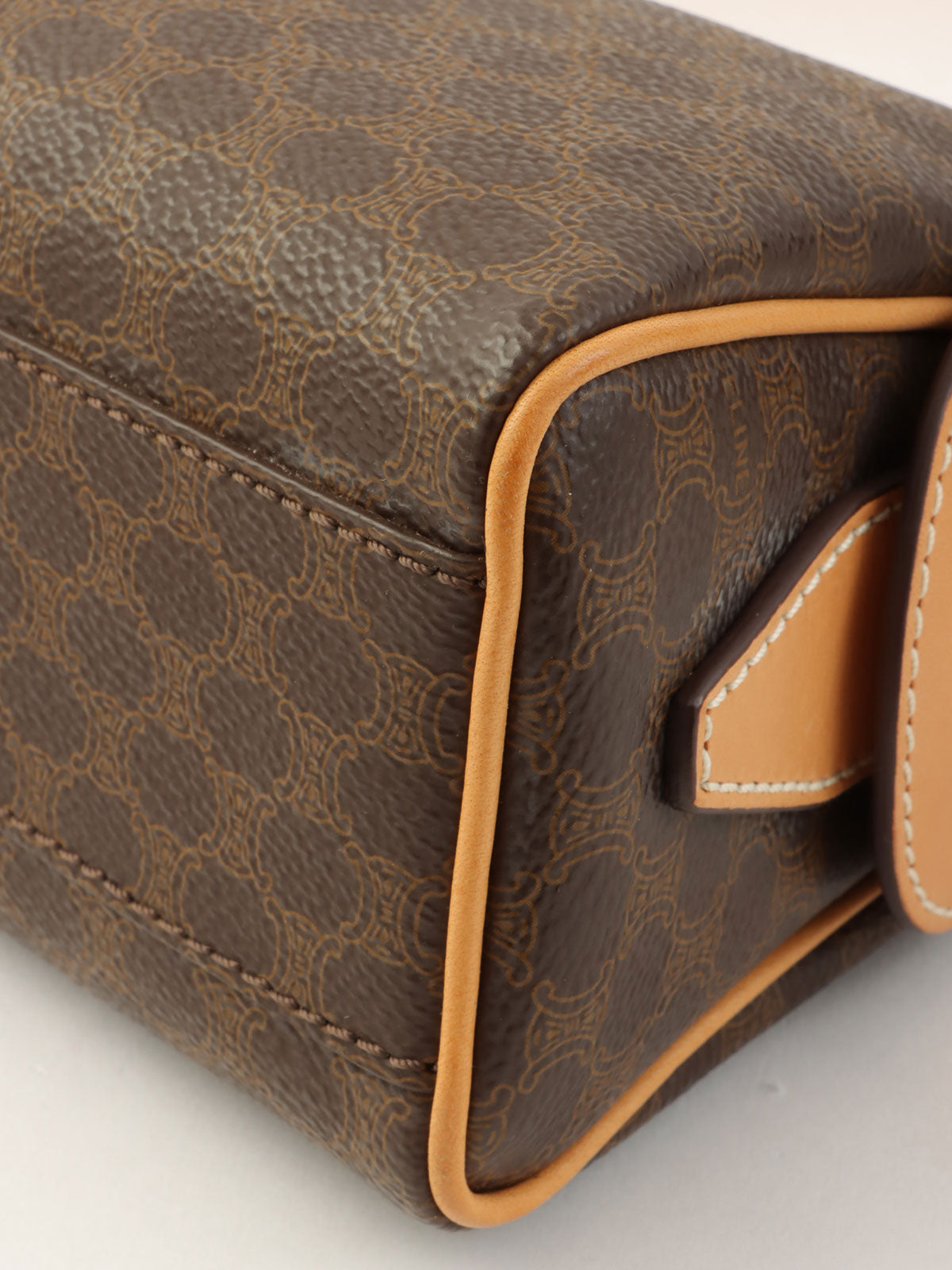 Macadam Pattern One-Shoulder Bag Brown