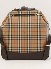 ノバチェックパターンバックパック ベージュ/ブラウン/マルチ