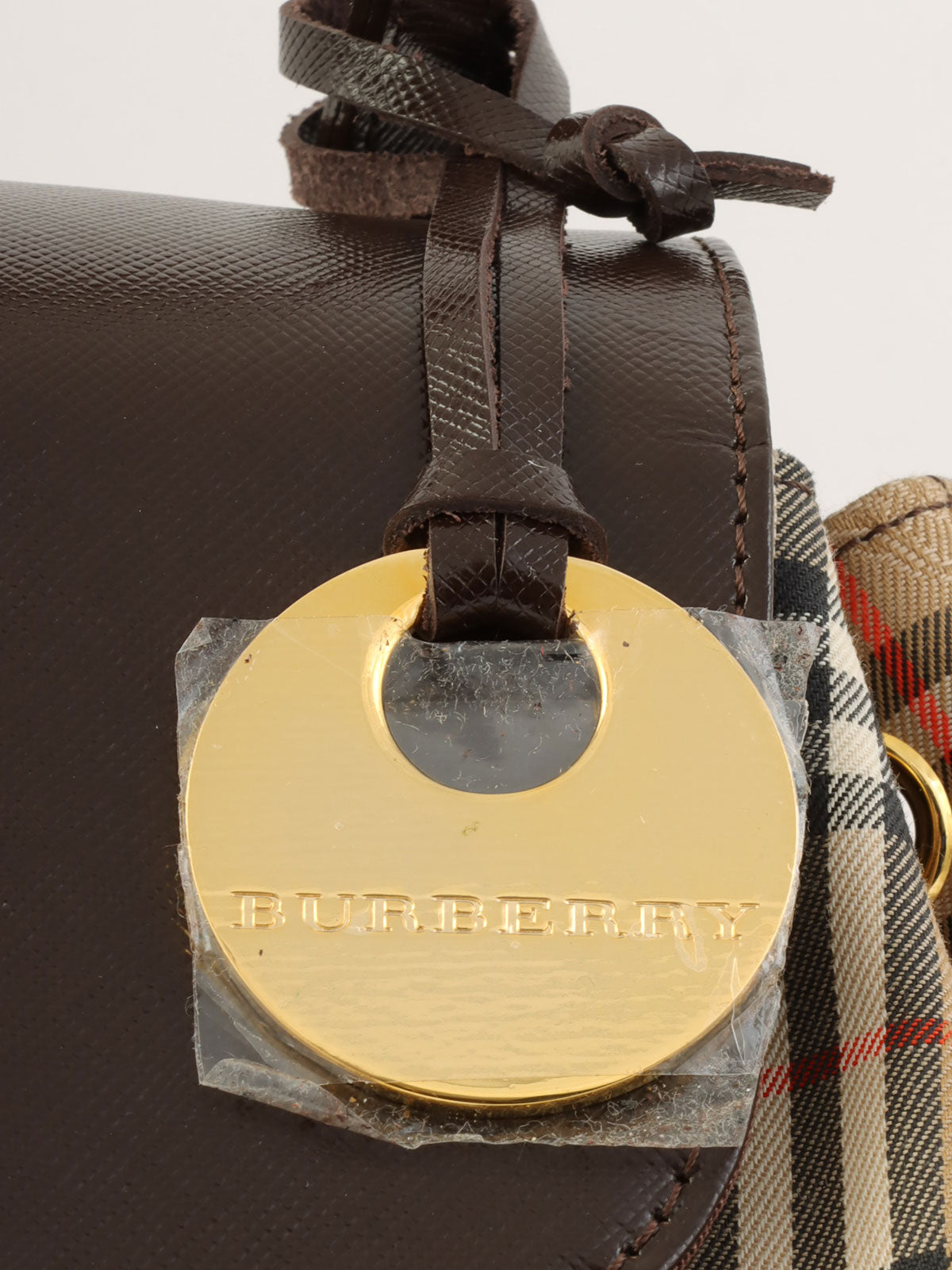 ノバチェックパターンバックパック ベージュ/ブラウン/マルチ