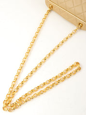 1992年頃製 マトラッセステッチCCターンロックチェーンショルダーバッグ ベージュ