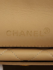 1992年頃製 マトラッセステッチCCターンロックチェーンショルダーバッグ ベージュ