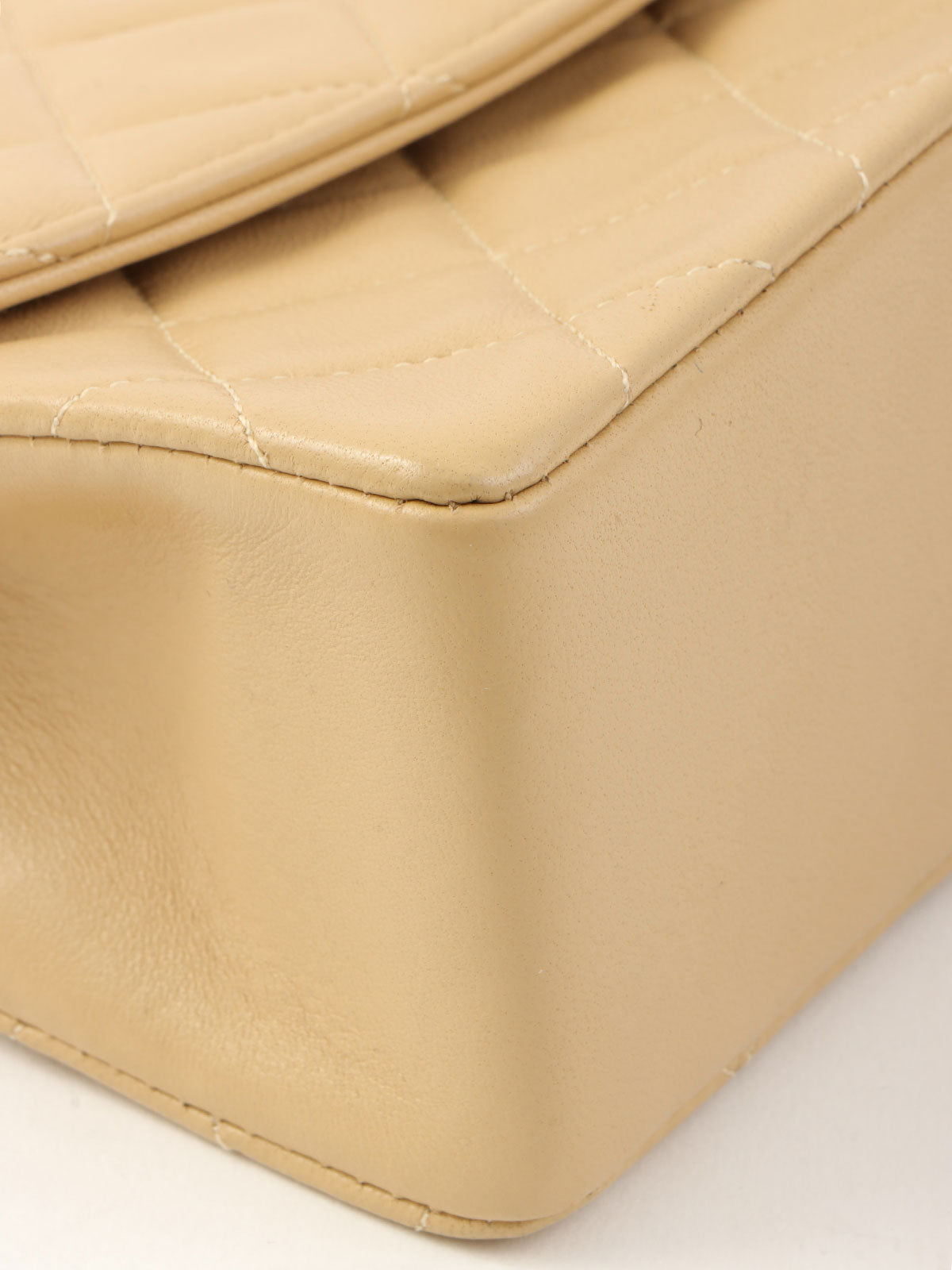 1992年頃製 マトラッセステッチCCターンロックチェーンショルダーバッグ ベージュ