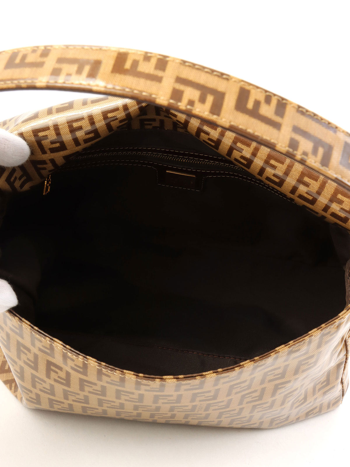 Patent FF Zucchino Pattern Mamma Bucket in Beige/Brown