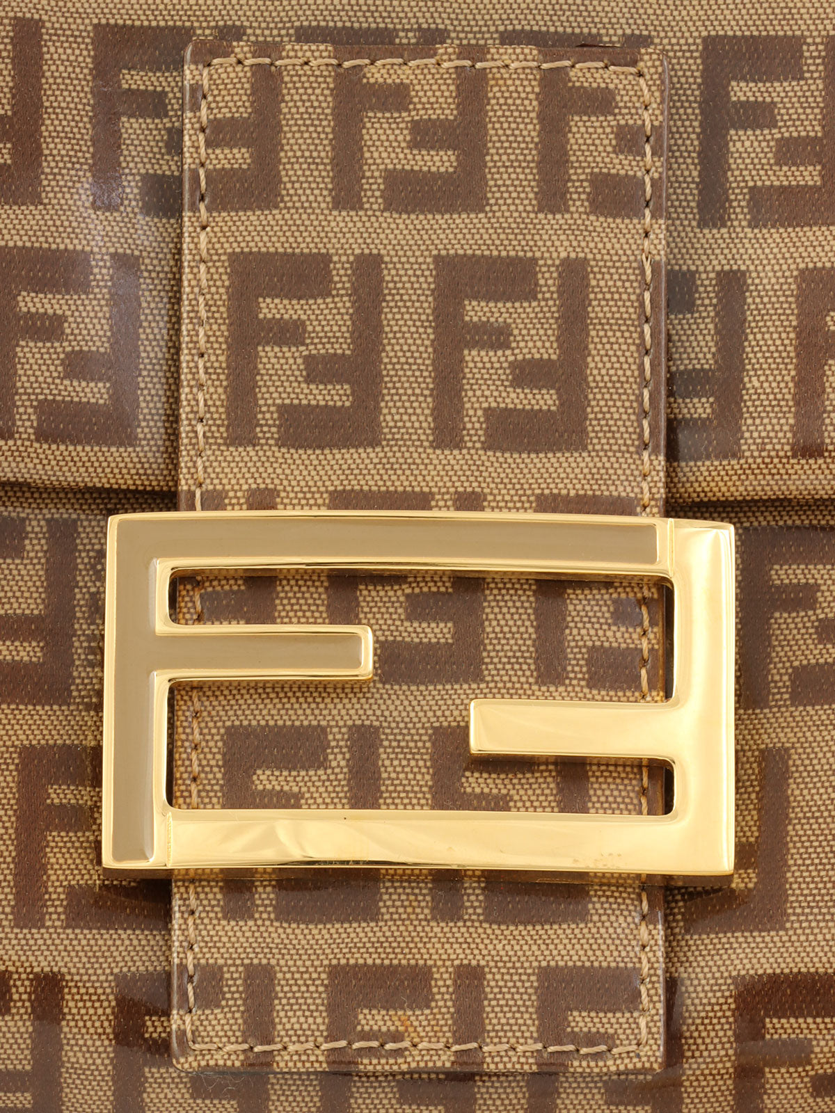 Patent FF Zucchino Pattern Mamma Bucket in Beige/Brown