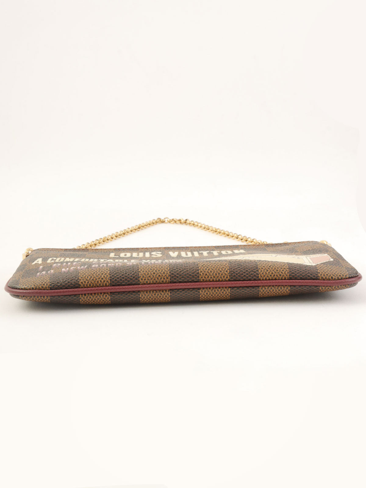 2010 Damier Canvas Pochette Mila MM Brown