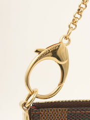 2010 Damier Canvas Pochette Mila MM Brown