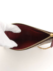 2010 Damier Canvas Pochette Mila MM Brown