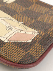 2010 Damier Canvas Pochette Mila MM Brown