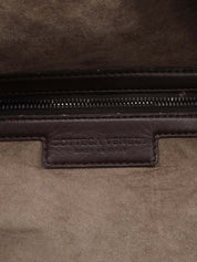 イントレチャートハンドバッグ ブラウン