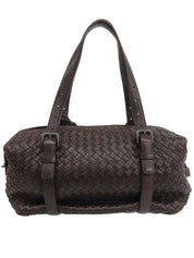 イントレチャートハンドバッグ ブラウン