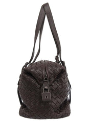 イントレチャートハンドバッグ ブラウン