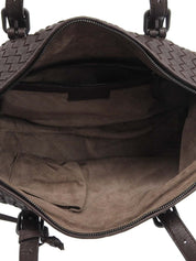 イントレチャートハンドバッグ ブラウン