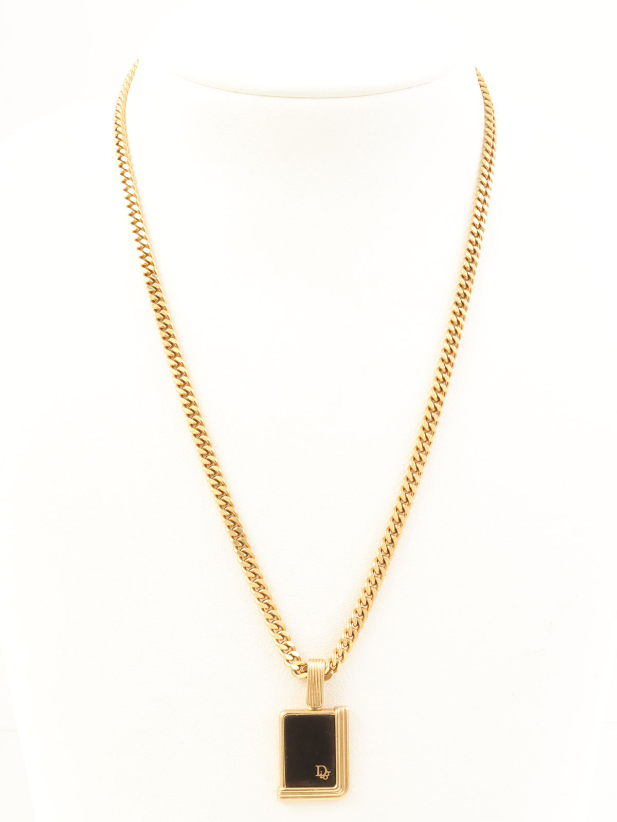 黑色/金色Logo吊牌项链